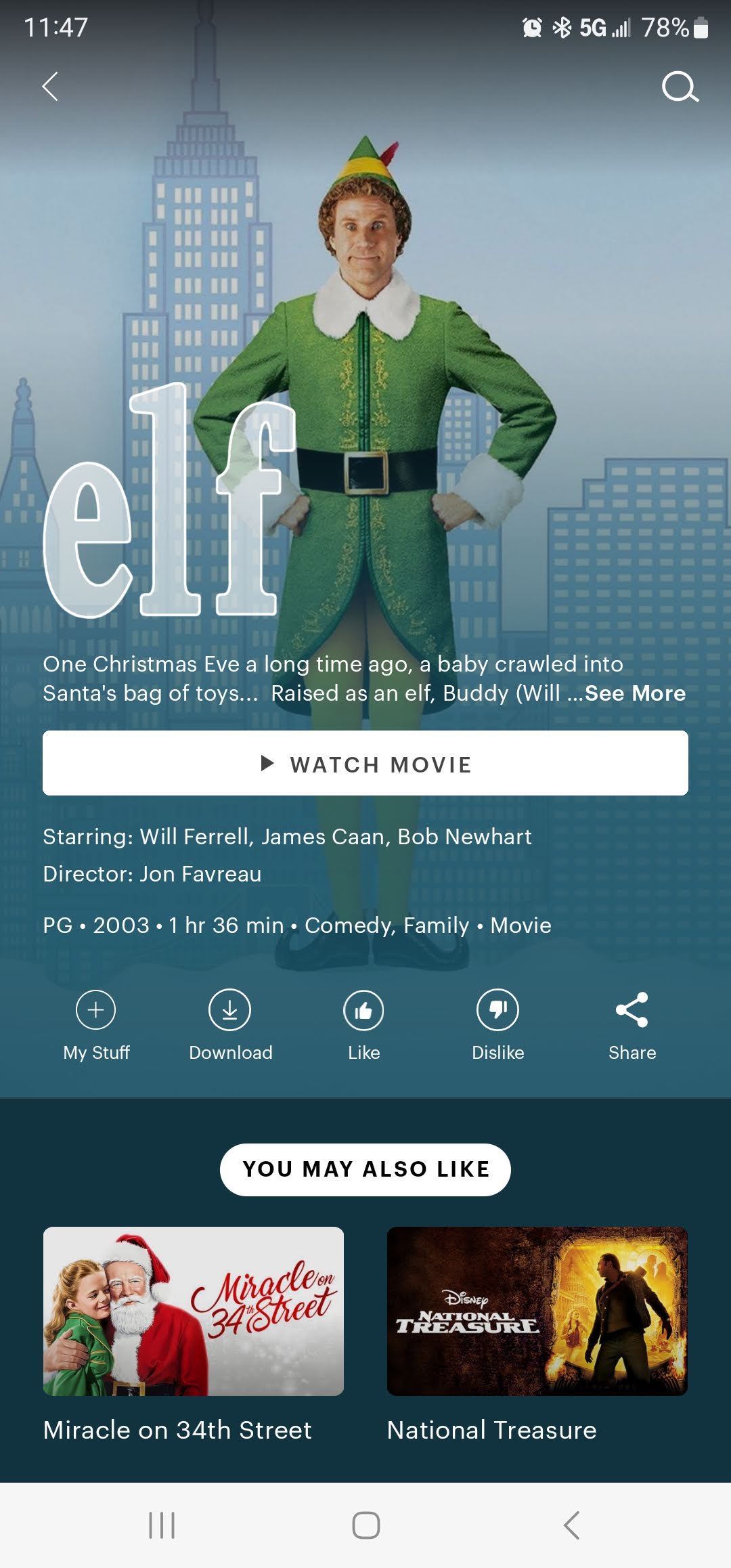 Which streaming service is Elf on? What to Watch Guide